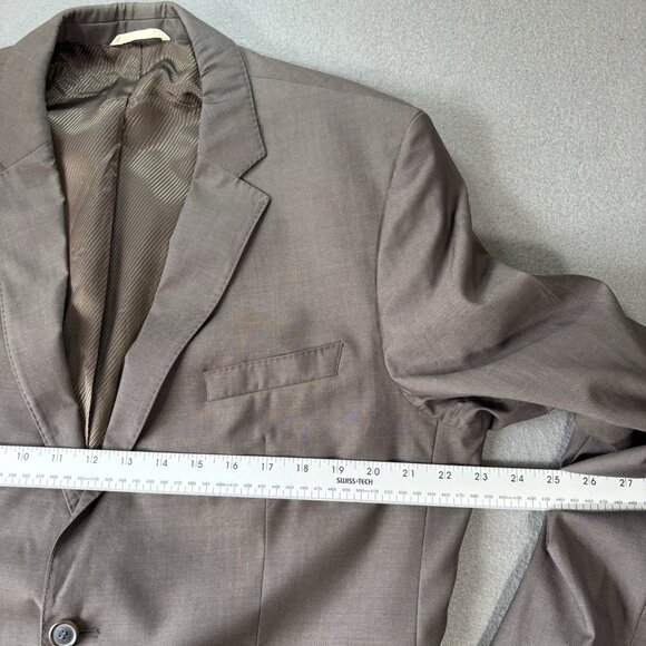Hugo Boss Blazer Jacket Mens 44R 100% Virgin Wool Guabello Italy Super 130s Suit - Picture 4 of 16